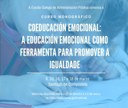 Curso monográfico Coeducación emocional: a educación emocional como ferramenta para promover a igualdade